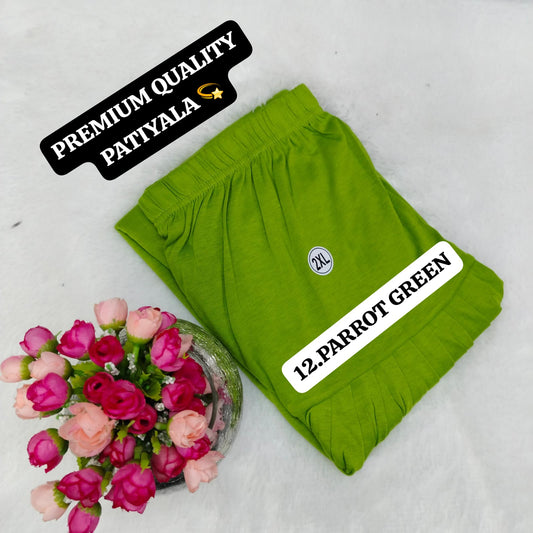 Viscose Pattiyala Pant - Parrot Green