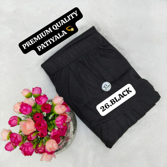 Viscose Pattiyala Pant - Black