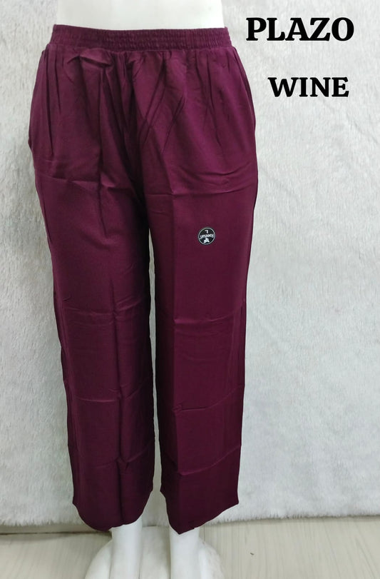 Reyan Plazo Pant - Wine