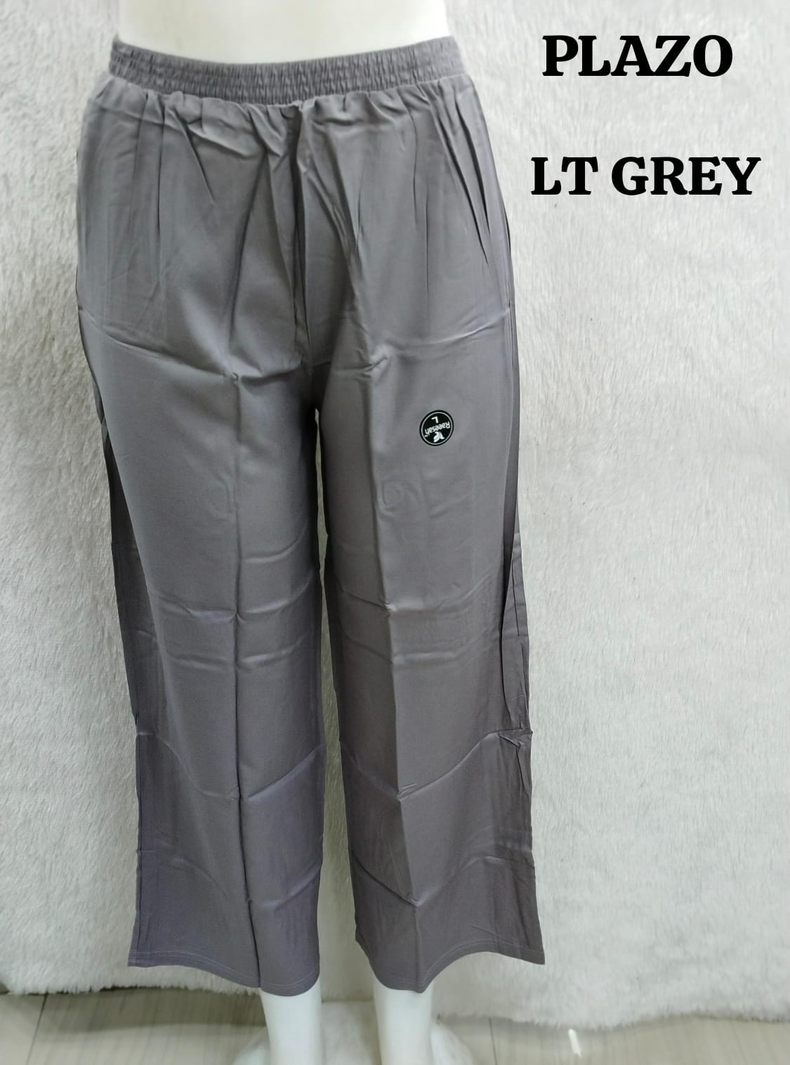 Reyan Plazo Pant - Light Grey