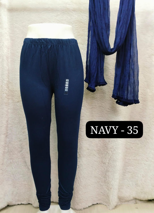 4 way Leggings & Nazmin Dupatta - Navy