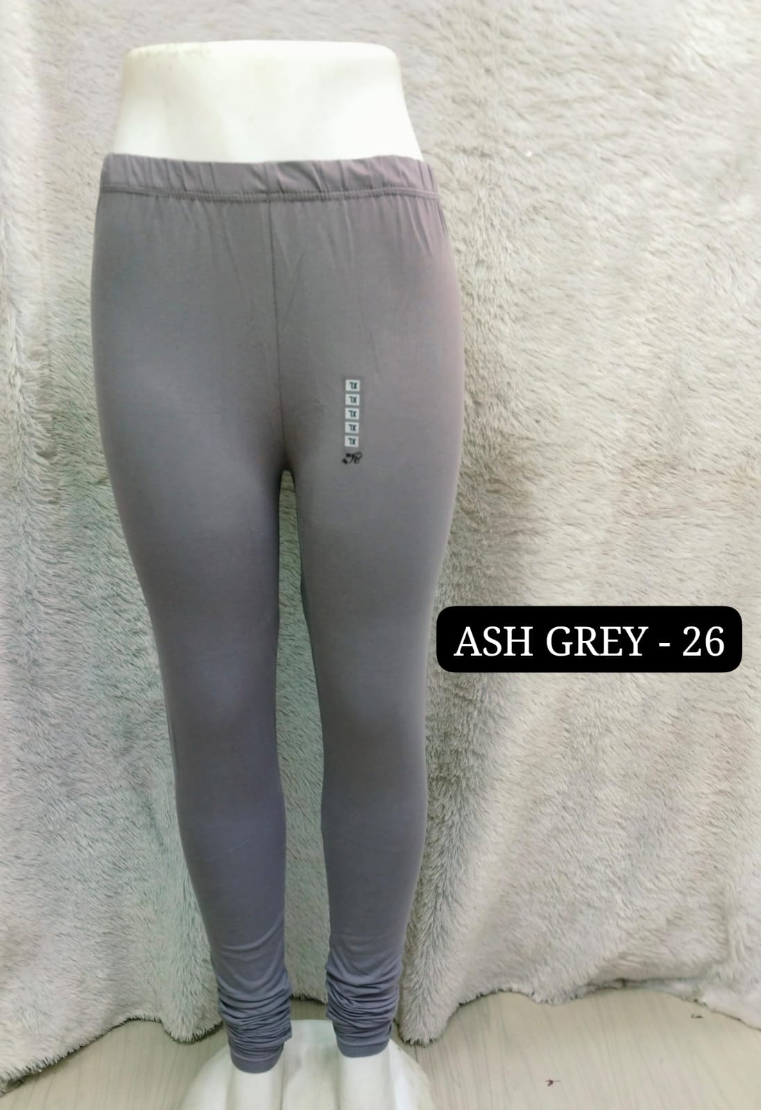 4 way Leggings & Nazmin Dupatta - Ash Grey