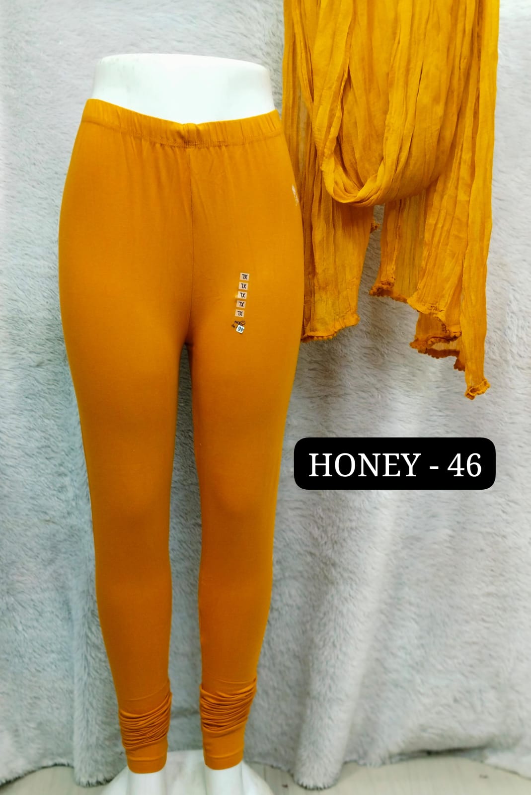 4 way Leggings & Nazmin Dupatta - Honey