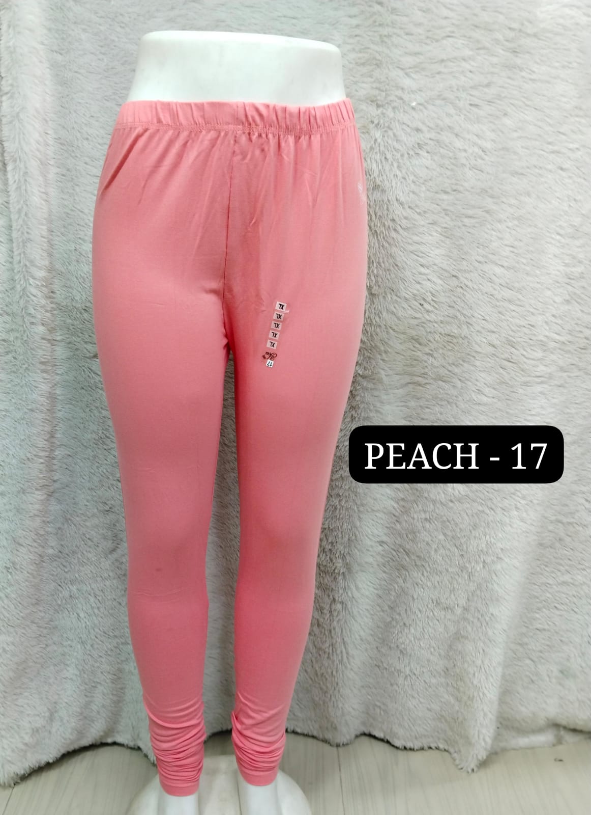 4 way Leggings & Nazmin Dupatta - Peach