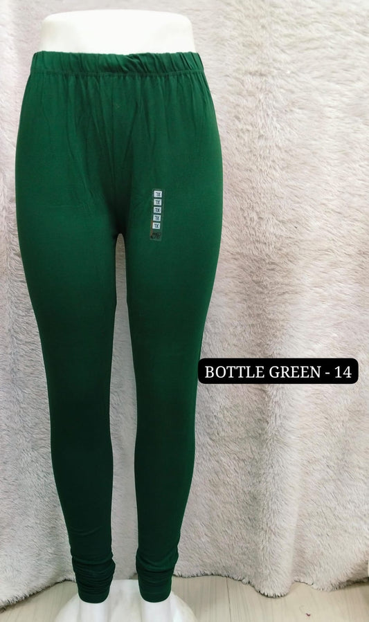 4 way Leggings & Nazmin Dupatta - Bottle Green