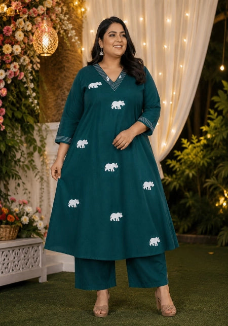Vertican Fabric Gown