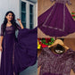 Heavy Faux Georgette With Embroidery With Sequence Work - SSVS03
