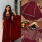 Heavy Faux Georgette With Embroidery With Sequence Work - SSVS04