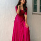 Plus Size Heavy Faux Georgette With Embroidery With Sequence Work
