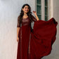 Heavy Faux Georgette With Embroidery With Sequence Work
