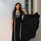Heavy Faux Georgette With Embroidery With Sequence Work