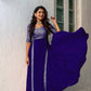 Heavy Faux Georgette With Embroidery With Sequence Work