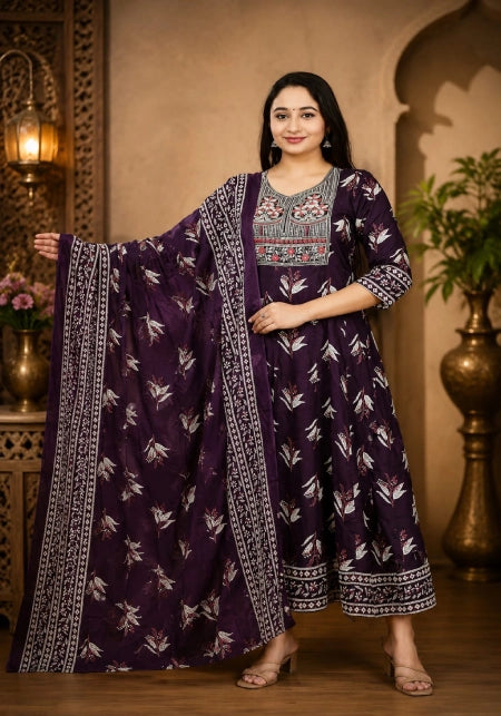 Cotton Panel Anarkali