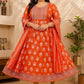 Plus Size Cotton Panel Anarkali