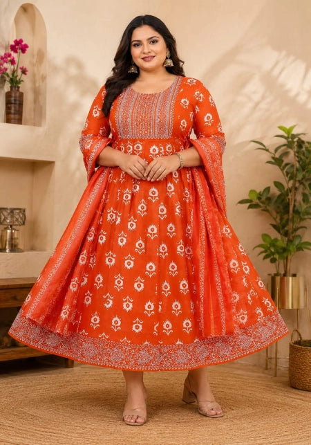 Cotton Panel Anarkali
