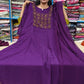 Plus size Aari Work Panel Cut Anarkali
