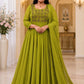 Plus size Aari Work Panel Cut Anarkali