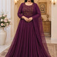 Plus size Aari Work Panel Cut Anarkali