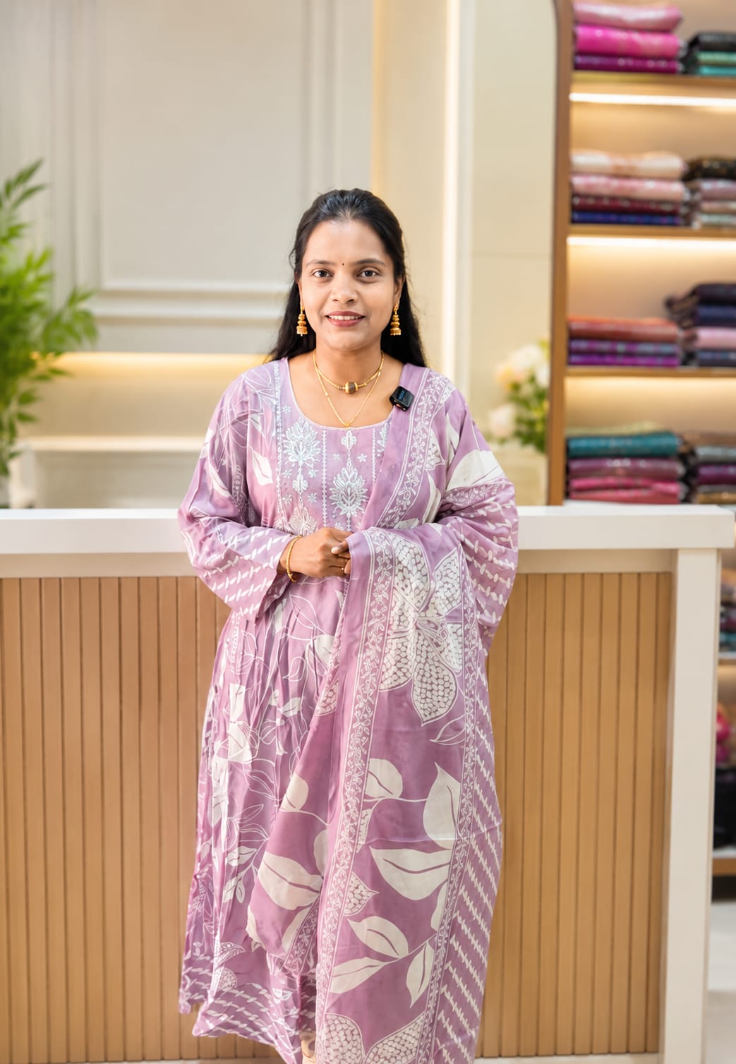 Cotton Umbrella Top With Dupatta
