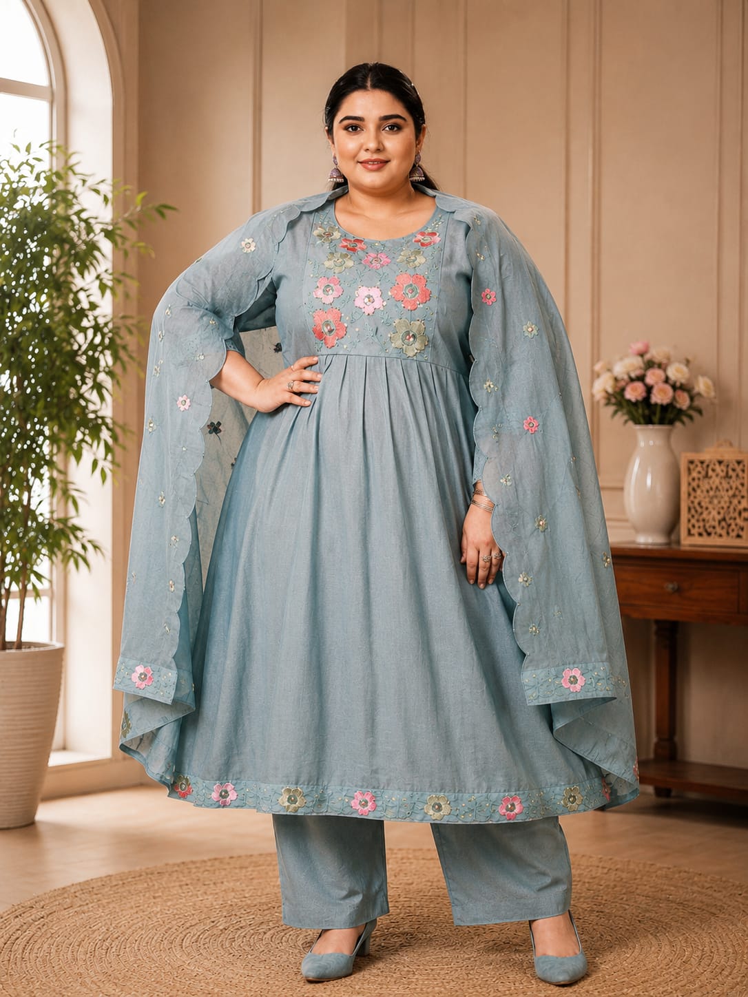 Plus Size Mulchantheri 3pcs Set