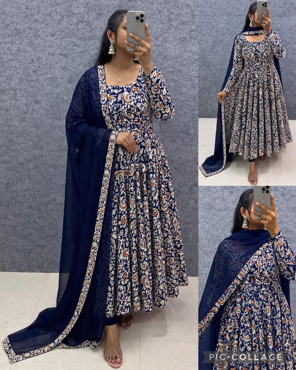 Plus Size Kalamkari Cotton