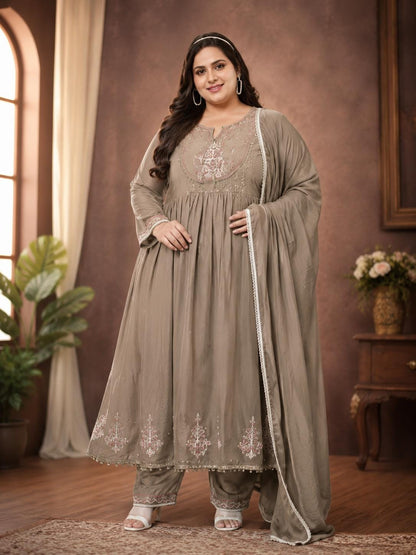 Plus Size  Mul Cotton Thread Emporidary 3 pcs Set
