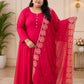 Plus Size Georgette Heavy Sequence Work 3pcs Set