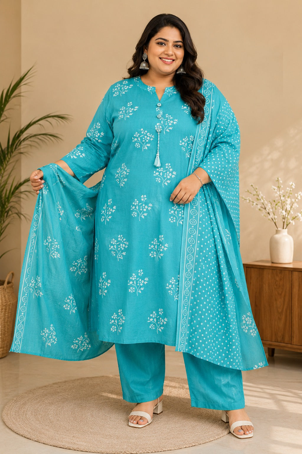 Plus size Side Open 3pcs Set