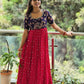 Plus Size Georgette Emporidary Sequence Work