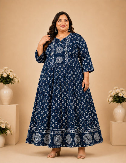 Plus Size Heavy Rayon Mirror Umbrella