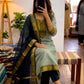 Plus Size Silk Cotton 3pcs Set Ethnic Wear