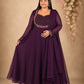 Plus Size Heart model Aari work Anarkali
