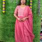 Plus Size Georgette Party WearTop With Dupatta 2pcs Set