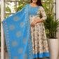 Plus Size Jaipur Cotton Umbrella with Dupatta