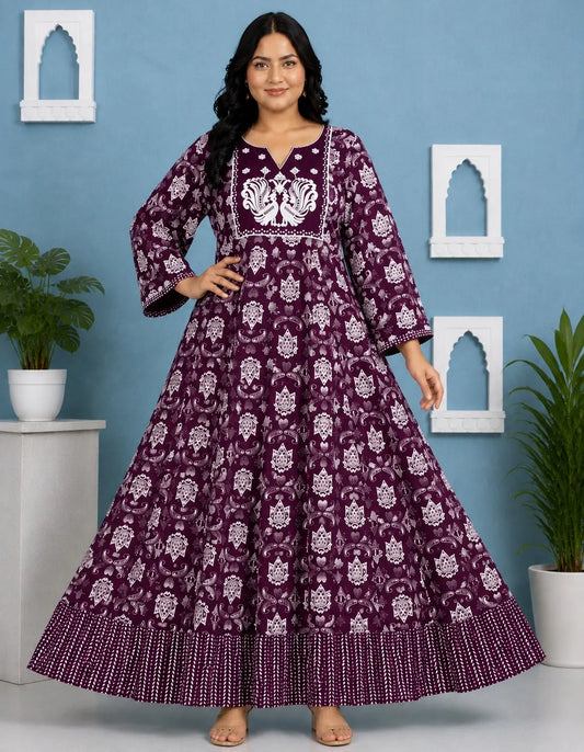 Plus Size Jaipur Umbrella Patch Work - Cotton Fabric