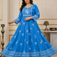 Plus Size Jaipur Umbrella Patch Work - Cotton Anarkali