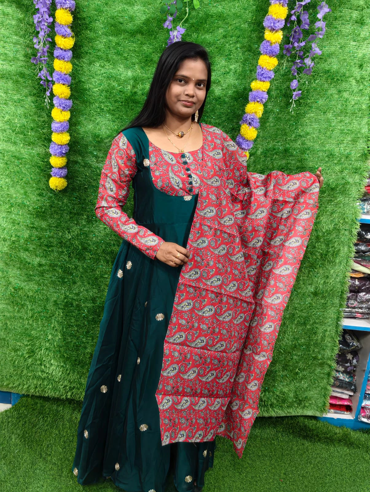 Rangoli Kalamkari Patch  2pcs Set