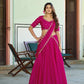 Half Saree Chinnon Silk