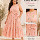 Plus Size Checked Frock