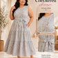Plus Size Checked Frock