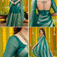 Jackaurd Gold Silk Half Saree