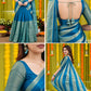 Jackaurd Gold Silk Half Saree