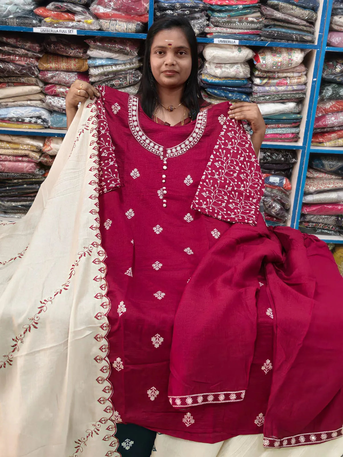 Plus Size Vizhitra Party Wear 3pcs Set