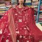 Plus Cotton Anarkali 3pcs Set Mirror Work