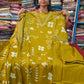 Plus Cotton Anarkali 3pcs Set Mirror Work