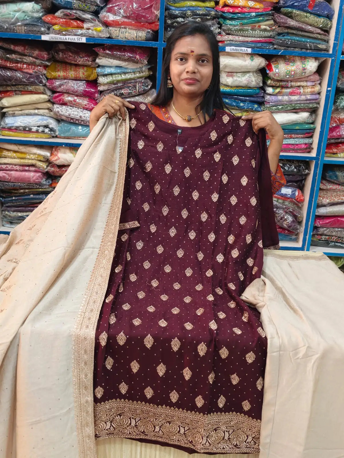 Plus Size Grand Party Vizhitra Silk Wear 3pcs set