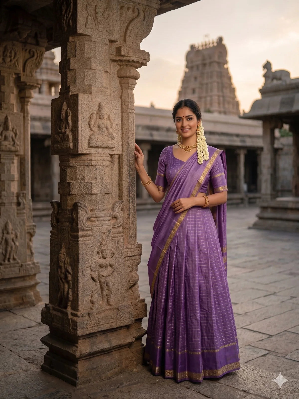 Half Saree - Pure Viscose Georgette
