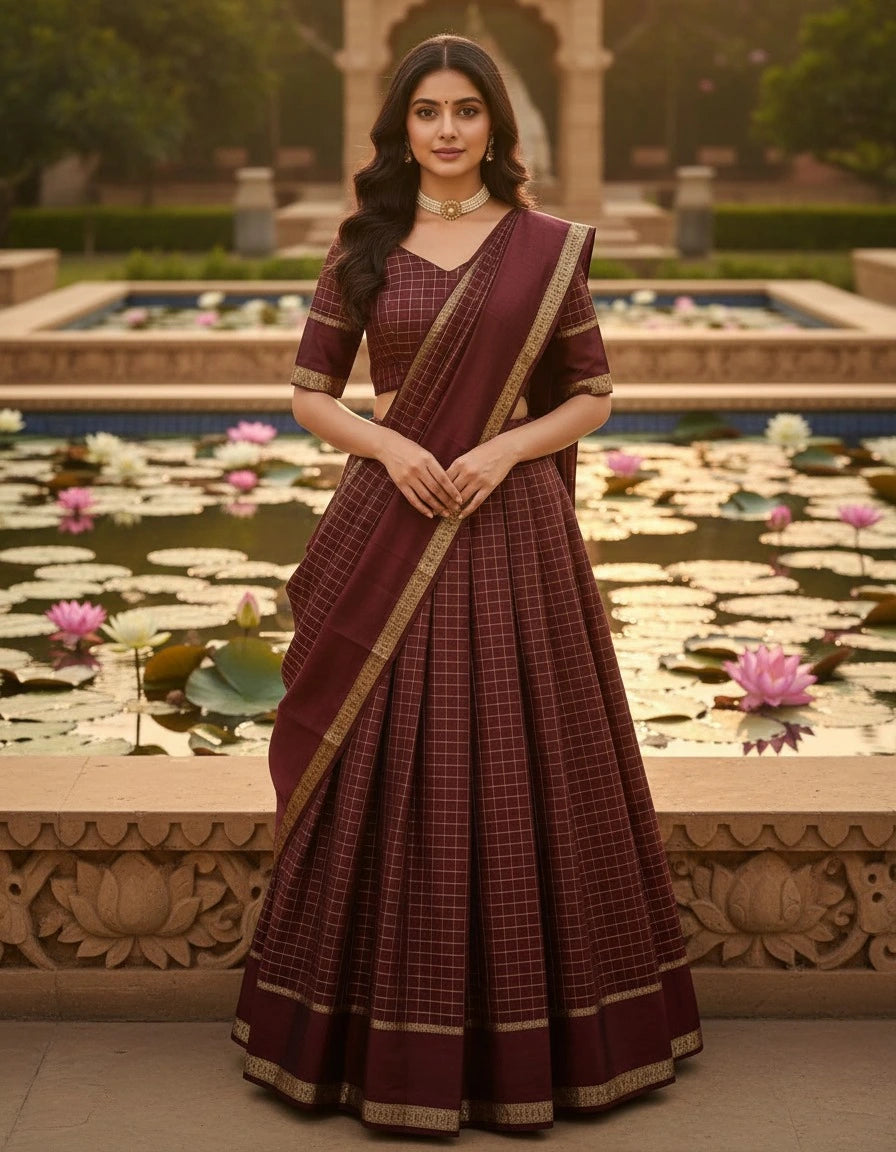Half Saree - Pure Viscose Georgette