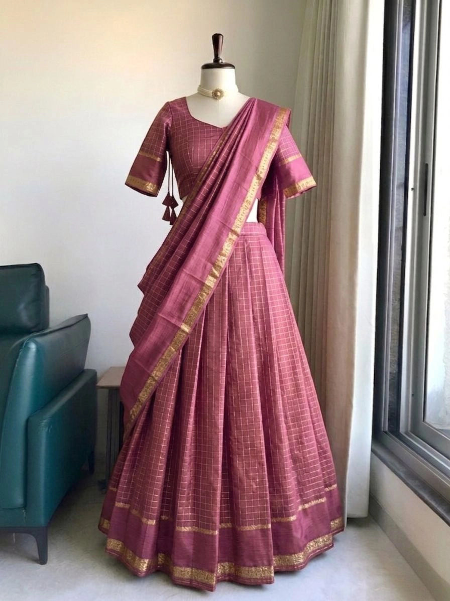Half Saree - Pure Viscose Georgette