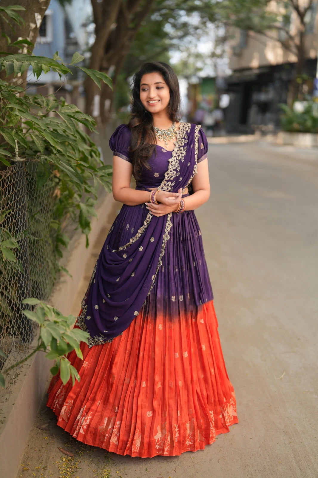 Half Saree - Pure Viscose Dola